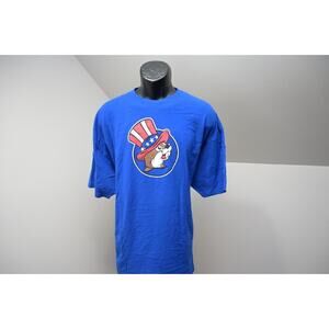 Bucee's Tee Shirt Blue Freedom 4th Of July Short Sleeve Graphic Mens Size 3XL